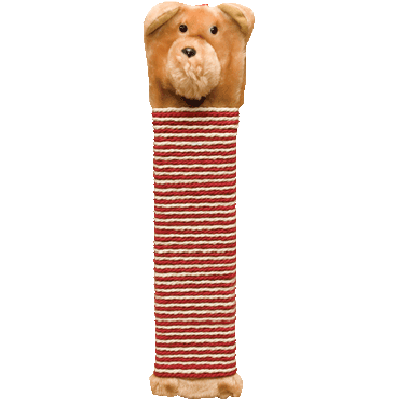 Когтеточка, веревка цветная, "Мишка" (510х110х30)
