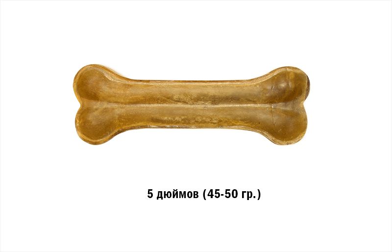 Лакомство "Кость натуральная прессованная 5"(45-50г) 20 шт.																														