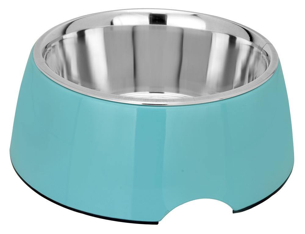 Миска металл. Melamine (голубая), 0.4л (MP-2205)