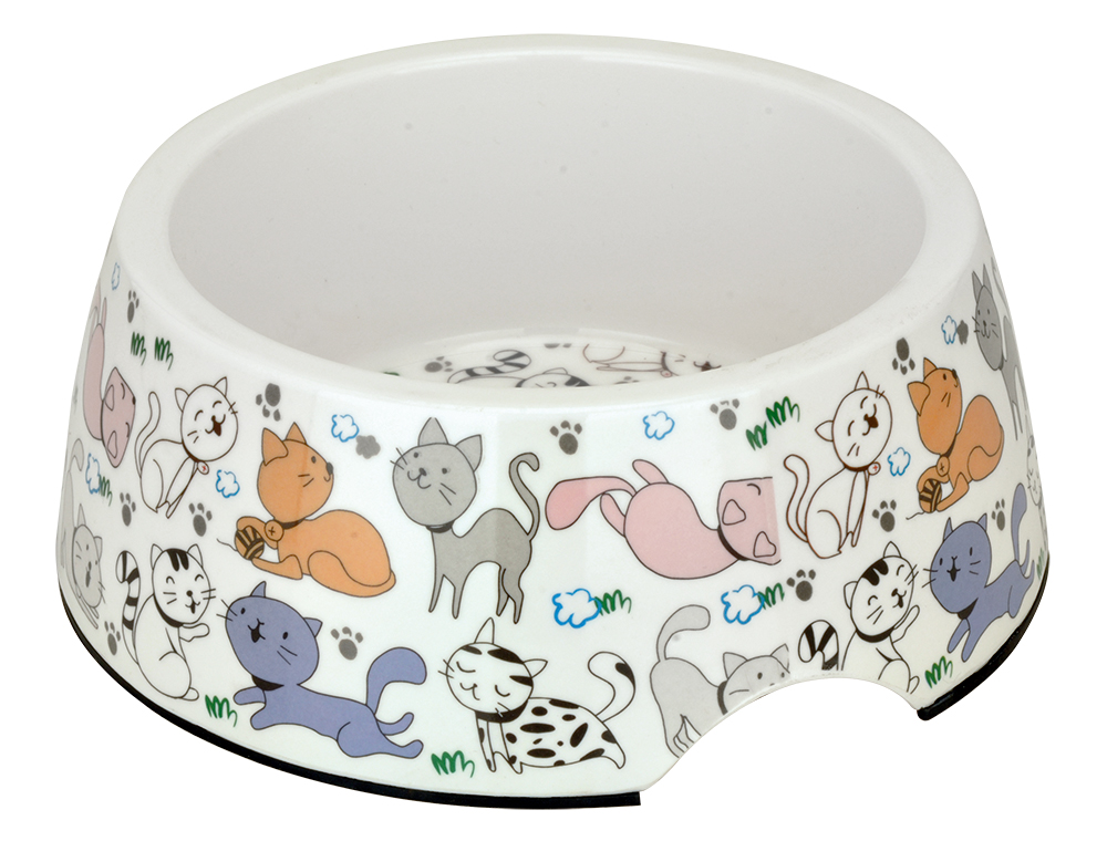 Миска металл. Melamine с наклейкой Kitty, 0.21л (MP-2218)