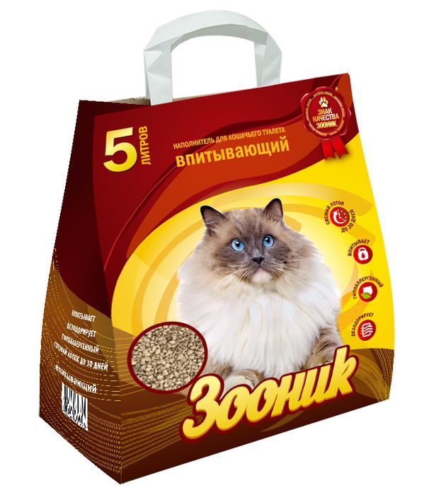 Наполнитель "Зооник", впитывающий 5л (Н)