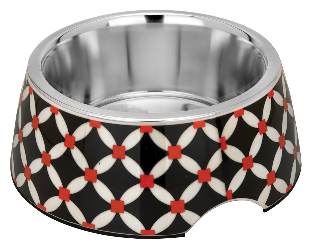 Миска металл. Melamine с наклейкой Checks, 0.8л (MP-2220)
