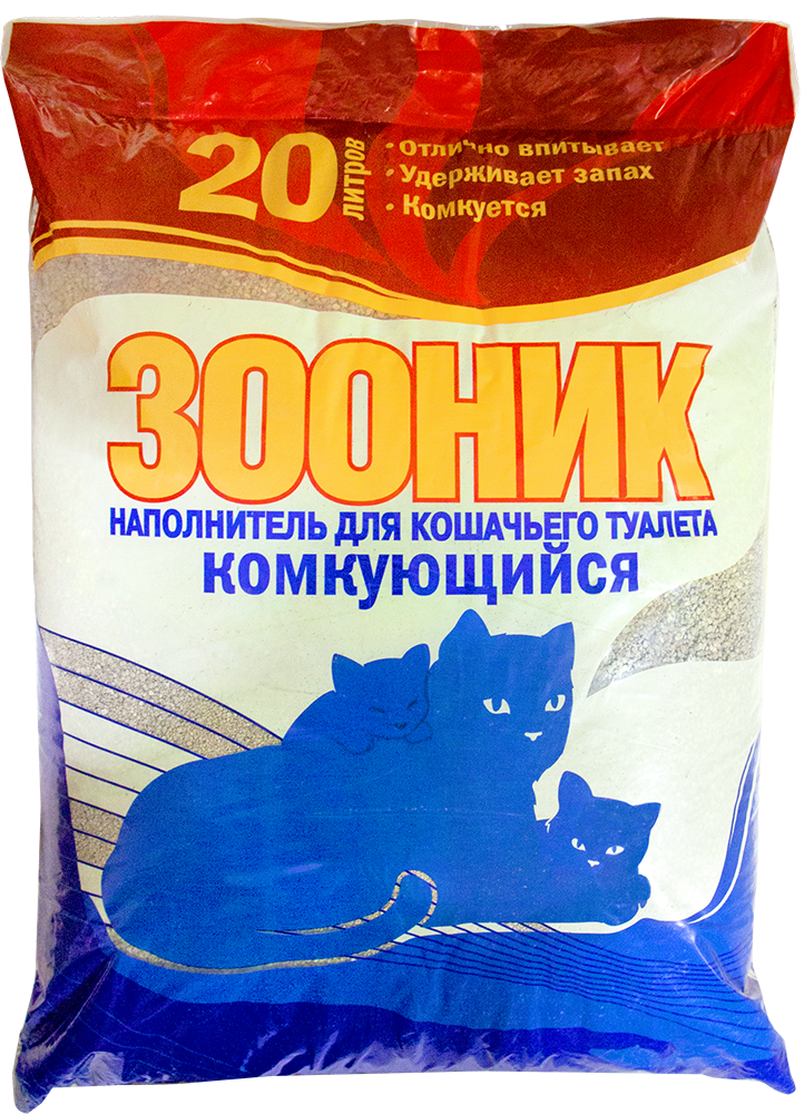 Наполнитель "Зооник", комкующийся 20 л.