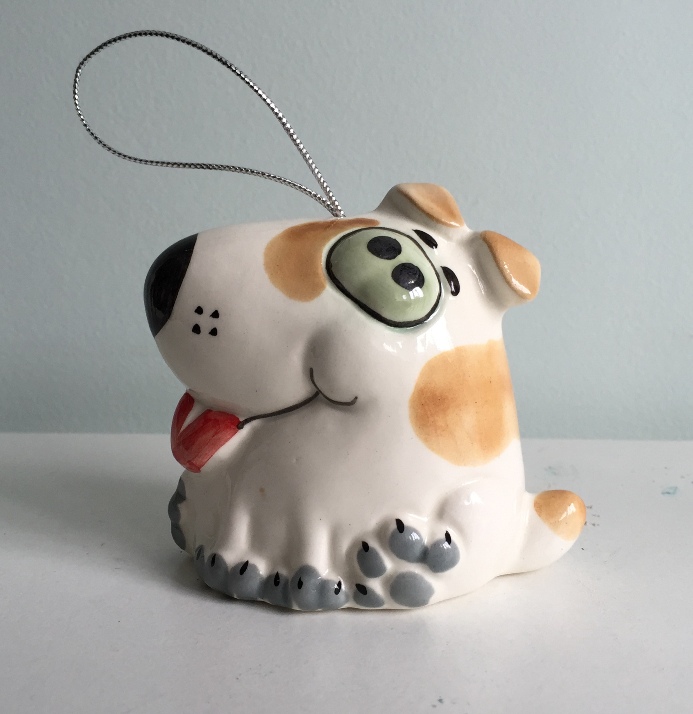 Игрушка фарфоровая "Собака"