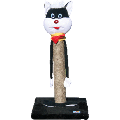 Когтеточка на подставке, сизаль, "Кошка" Зооник (340х340х650)