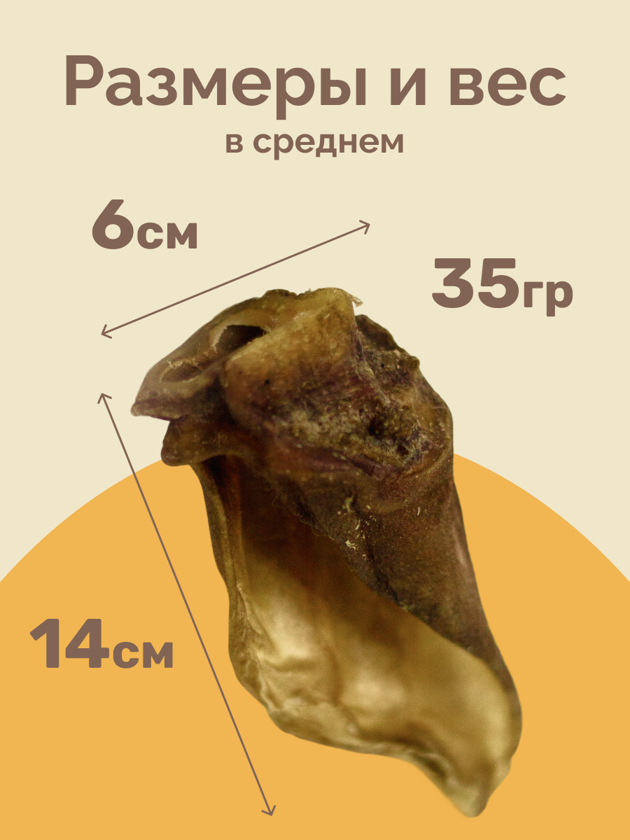 Уши говяжьи "Зооник", 100гр