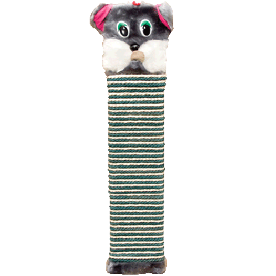Когтеточка, веревка цветная, "Кошка" (510х110х30)
