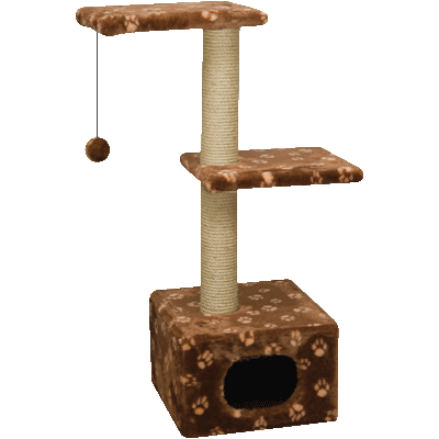 Дом д/кош., цв.мех, две площадки Зооник (400х360х980)